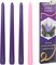 4 Pack Christmas 10in Unscented Advent Candles for Seasonal Celebrations, Holidays, Church, Celebration, Party